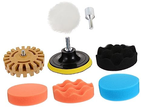 Mipcase 8 Pièces Outils de Retrait Autocollants avec Roue de Décalcomanie pour Élimination de Colle Kit de Nettoyage de Surface Couleur Aléatoire