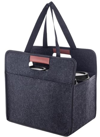 Dopsyesn Reusable Drink Carrier,Insulated Cup Carriers with Handle - Beverage Transporting Tote Bag for Car Picnic Daily Commute Food Delivery Travel Takeaway Grocery Outdoor Party