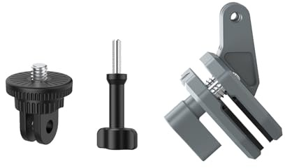 Geavonyg Pince De Caméra pour Pare-Brise en Silicone Et Aluminium pour Assurer La Stabilité Même sur Les Routes Cahoteuses Pince Caméra d'action