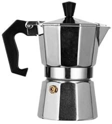 Generico Moka in alluminio con fornello elettrico, macchina for il caffè, caffettiera for espresso, bollitore for moka, scaldavivande, for uso domestico(100ML)