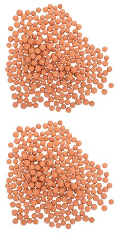SEWACC Pierres de Céramsite pour Culture Hydroponique et Pots de Fleurs Intérieur et Extérieur, Lot de 2 Paquet 1000 G, Drainage et Aération Efficaces pour Orchidées et Bonsaïs