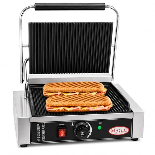 Grill Eléctrico Profesional de Acero Inoxidable
