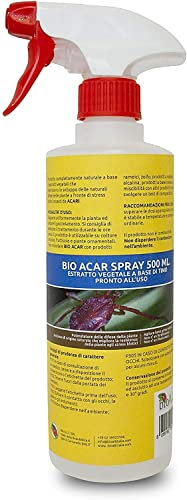 Insetticida Biologico Bio Acar spray pronto all’uso BioA.L.T Antiparassitario Fungicida per Acari Ragnetto Rosso e Giallo a Base di Timo 500ml