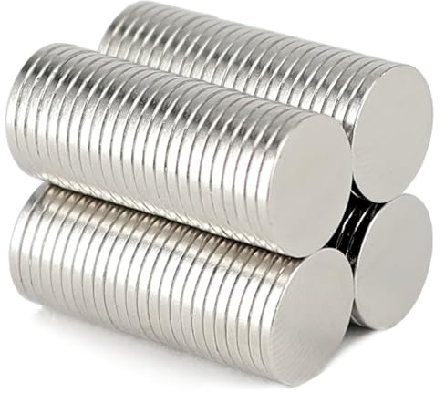Neodym Magnet N52 10x1mm Kleine Mini Magnete Für Magnettafel Pinnwand Kühlschrank Magnetscheibe Scheibenmagnet - Whiteboard Flach Rund 10mm x 1mm - N45 Stark (20)