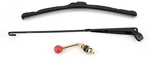 Escobilla Limpiaparabrisas, Kit de Limpiaparabrisas Manual Negro Universal Duradero de bajo Ruido para UTV