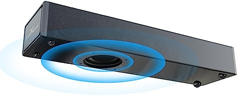 LARKSOUND 2.1 CH Sound Bar with Built-in Subwoofer, Small Soundbar for TV, PC, Gaming, Mini TV Speaker with Bluetooth/HDMI ARC/Optical/AUX/USB Connections