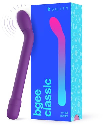 B Swish Bgee - Vibrador clásico para punto G, juguetes sexuales para adultos, funciona con pilas, cuerpo ABS para mayor precisión, cabeza delgada para mayor comodidad y alcance, perfecto para