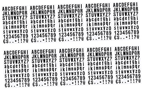 Sewroro 10blätter Selbstklebende Buchstaben Und Zahlen Aufkleber Aus Pvc Für Briefkästen Fenster Türen Autos Lkws Häuser Geschäfte Harten Sauberen Oberflächen