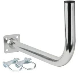 Geländerhalterung SAT Halterung Balkon L50 mit 2 Schellen Wandabstand 50cm