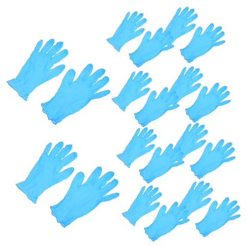IMIKEYA 100 Stück Robuste Blaue Gummihandschuhe Zum Kochen, Lebensmittelecht, Wasserfest Und Ölbeständig, Ideal Für Den Küchengebrauch, Wiederverwendbar Und Langlebig, Langärmeliges