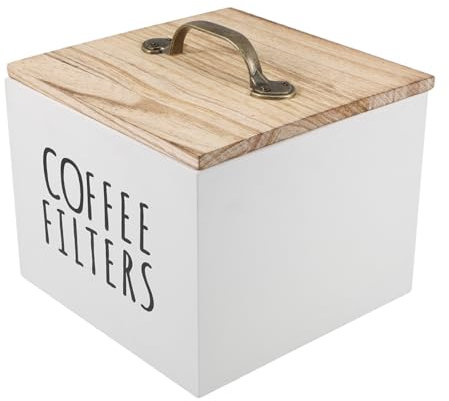 Mobestech Organizador De Bolsitas De Té Con Tapa Caja De Almacenamiento De Madera Resistente y Estético Para
