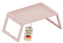 Ally Maison Klapptisch faltbar – Stabil & platzsparend – 56 × 36 × 26,3 cm – Vielseitiger Frühstückstisch & Multifunktionstisch für Sofa, Bett, Büro & Camping, rosa