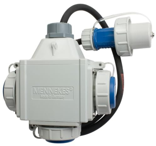 Mennekes Dreifachverteiler Deltabox 230 V, 16 A, 1,5 m, Compact