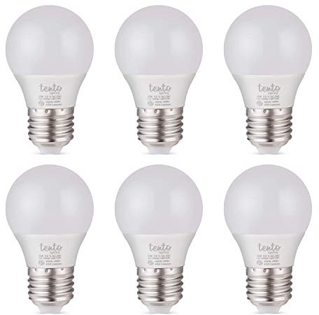 Tento Lighting E26 E27 5W 12VDC Low Voltage LED Light Bulbs, RV Lighting Off-Grid - Warm White (6 Pack)