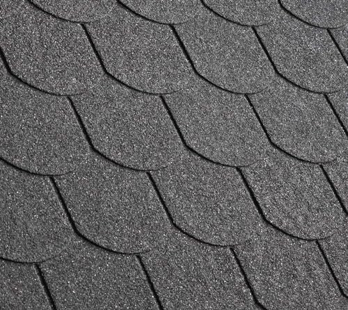 Gartenpirat Bardeau bitumé 2 m² Noir en Forme tuile