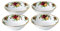 Royal Albert 1051424 Old Country Roses Bowls 4pc Set, Bone China, Gold