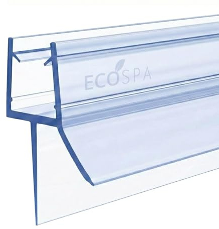 ECOSPA Shower Door Seal Strip for 4-6mm Glass Screens or Door - Seals up to 25mm Gap - Perfect Shower Screen Seal Replacement with Adjustable Length (Straight) (90 cm)