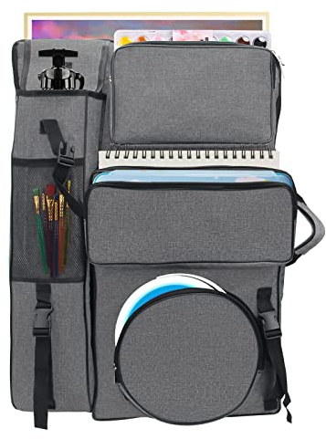 Boyistar Art Portfolio Tragetasche 50,8 x 66 cm, Leinwand Kunst Portfolio Rucksack Reisen Outdoor Zeichnung Portfolio Fall Große Kapazität Künstler Tragetasche/Tragetasche für Zeichenbrett,