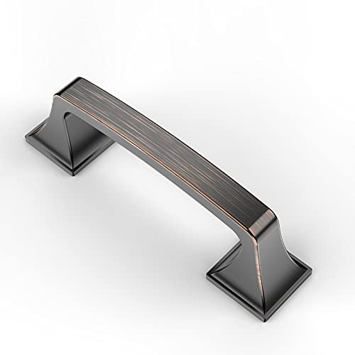 9BUILD 10 Stück Schrankgriffe Ölgeriebener Bronze Lochabstand 76mm Griffe für Küchenschränke Zinklegierung Möbelgriffe Küchengriffe griffe möbel Küchenschrank Schranktürgriffe EU0037