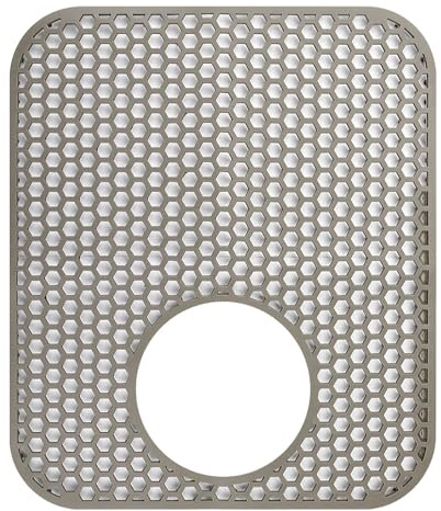 Folding Non-Slip Sink Protective Mat, Multifunctional Drain Heat Insulation Mat, Silicon Mat Counter Protector for Bottom of Kitchen Sink, Dishes Glassware Dishes Fruit Pots(Bottom Hole)