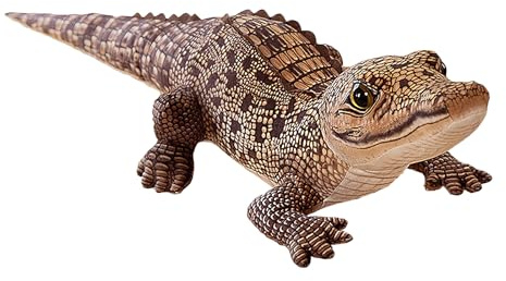 Plüschtier Krokodil (100cm) Kuscheltier Realistische Alligator Lange Stofftier Kissen Schlafkissen Komfortkissen Wurfkissen Kuschelkissen Reisekissen weiche Spielzeu Dekokissen Geburtstag Geschenk