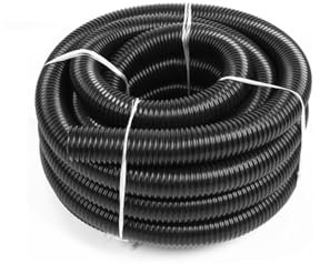 PiLTar Staubsaugerschlauch, Innendurchmesser 32/38/40/50 mm, Gewindeschlauch, Faltenbalg, Staubsauger-Anschluss-Vakuumrohr (Color : 5m Black Hose(38mm))