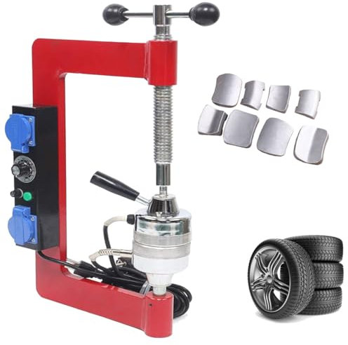 Auto Reifen Vulkanisator Reifen Vulkanisator Maschine Reifen Heizung Reparatur Maschine Drehende C-Rahmen Reparaturen Lauffläche Schulter Seitenwand Reifen Spreader Reparatur Tool Kit,Red