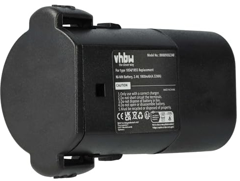 vhbw 1x Akku kompatibel mit Moser Arco 1854 Serie Schermaschine (1800 mAh, 2,4 V, NiMH)