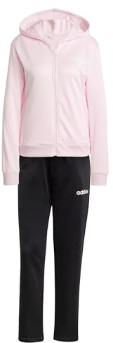 adidas Damen ESSENTIALS LINEAR TRACKSUIT, Clear Pink, L