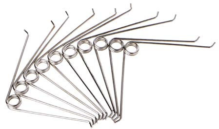 WUPNGS Doppelhakenfeder 10 Stücke V Form Kompressionsfeder Gartenschere Zubehör Werkzeug Wie Zeigen