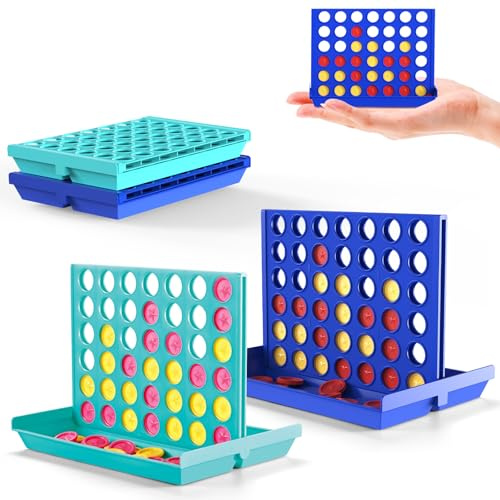 Pup Go 2er Pack 4 in Einer Reihe Reisespiele für Kinder ab 3 4 5 Jahre | im Taschenformat, Perfektes Reise- & Kompaktspiele, Ideal für Auto, Reisen Flugzeug, Tragbares Strategiespiel Reisespiel