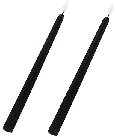 Mikikit 2stücke Led-kerzenlichter Für Halloween Batteriebetriebene Flammenlose Partylampen Dekorative Tischdekorationen Für Drinnen Zuhause Schlafzimmer Partys Bars Und Geschäfte | Kunststoff, Blendfrei und Dekorativ, Batteriebetriebene Kerzen für Kleine Innenräume, Halloween Geschenkideen