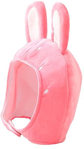 GALPADA 3 Stk Obsthasen-kopfbedeckung Plüsch Alberner Hut Plüsch-deko-hüte Hut Für Kinderrollenspiele Hasenohrenmütze Neuheit mütze hase Rosa Und Pp Baumwolle