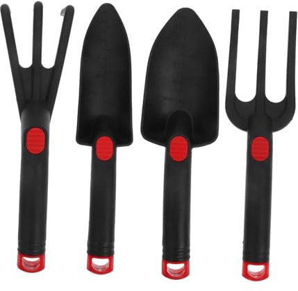 Outils de Jardin Plantation, Mini Ensemble Noir PE, 1 Set