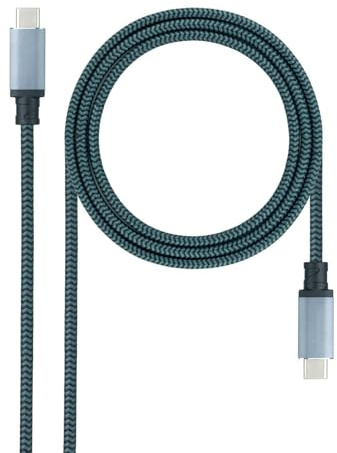 Blendend CABLE USB 3.2 GEN2x2 100W 4K/60Hz USB-C M/M 1.5 M para transferencias rápidas de datos y carga de dispositivos.