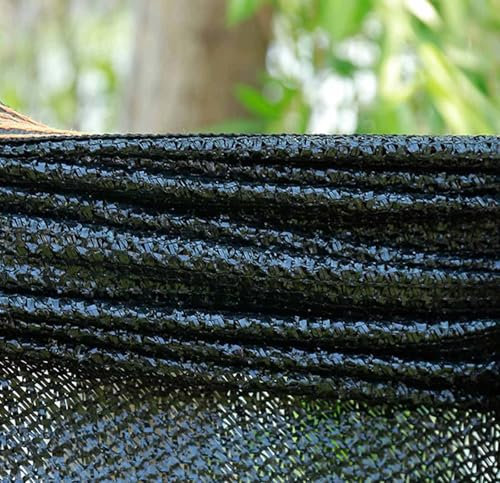 AuMarndi Rete Ombreggiante, Telo Ombreggiante Occhiellato Rete Oscurante Vela Ombra 90% Protezione Resistente UV Tessuto Ombreggiante Traforato Esterno/Cortile/Balcone/Patio/Giardino,black-3x7m