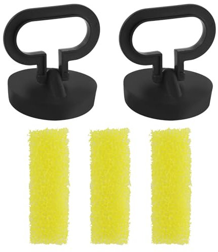 Tappi di ricambio per lavandino, per vasca da bagno, cucina, in silicone, con manico per cucina, bagno, lavandino, tappo di scarico (da 4,5 cm a 42 mm), 2 pezzi