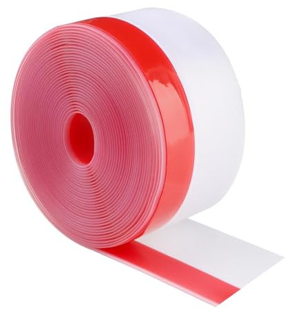 wordmouk Draft Excluder Door Seal Strip 35mm x 10 m Silicone Door Bottom Weather Stripping Sealing Tape Self Adhesive Insulation Frame Draught Stopper Waterproof Windproof for Window and Door Gaps