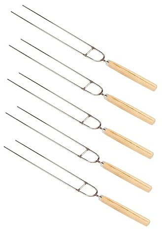 VICASKY 5pièces U-shaped Stainless Steel Non-magnetic Bbq Needles for Grilling Chicken Wings and Lamb Legs and Easy to Clean Barbecue Skewers
