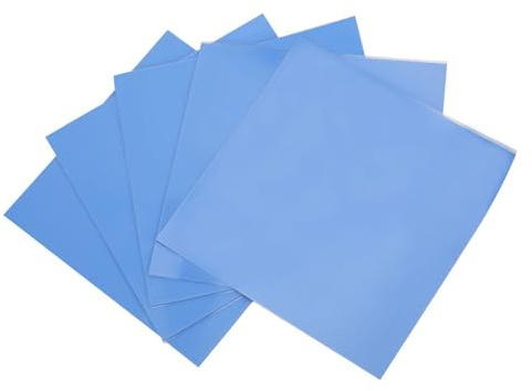 RiToEasysports Lot de 5 tapis de conductivité thermique pour processeur graphique - Conduction thermique stable - Bleu