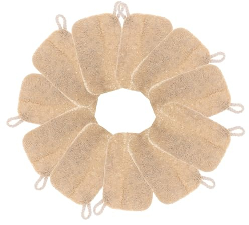 CORHAD 10 Stück Luffa Spülbürste Luffa Schwamm Für Geschirr Spülschwamm Küchenschrubber Küchenschwamm Küchenschwamm Khaki