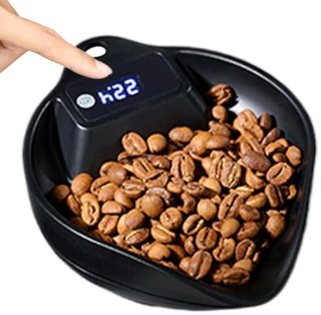 Pavsicgn Kaffeewaage Gramm | 0,1g Präzisions Küchenwaage Wiederaufladbar,1000g Hochpräzise Messwerkzeuge Für Tee Kaffee Gewürze Dressings Mehl - Für Geschäft Büro Café Theke Wohnung