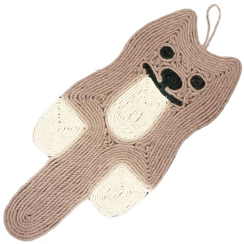 SEWACC Tapis à Griffer en Sisal Suspendu Multifonction – Griffoir pour Chat Solide – Coussin de Broyage pour Griffes – Accessoire de Jeu pour Chat Domestique