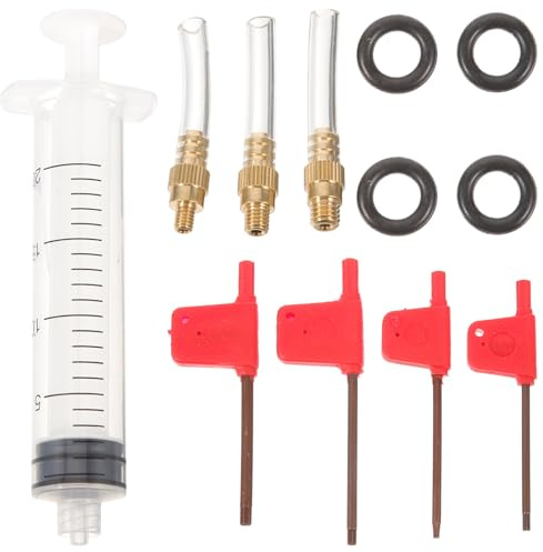 Happyyami Bike Brake Bleed Kit Hydraulic Oil Bleed Set Portable Bicycle Brake Repair Tool for Mountain Bike Maintenance