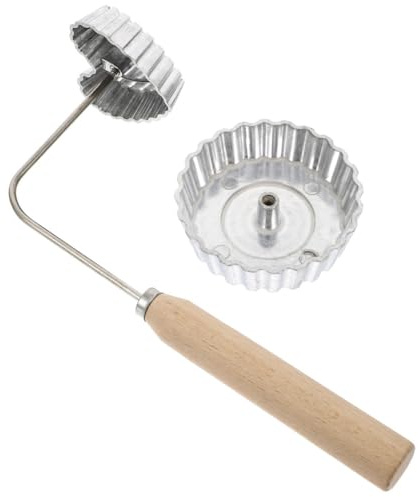 PACKOVE Set Stampi per Snack Fritti Manico, Stampo per Biscotti e Fritto Domestico in Materiale Resistente, per Preparare Tortini di Gamberi e Gnocchi All’olio, Utensili da Cucina per Uso
