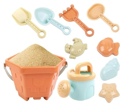 Kids Sand Toys, with Bucket Shovel,Sandbox Beach Toy Set Beach Games | for Kids Backyard Park Playground Preschool Poolside Vacation Family Outing