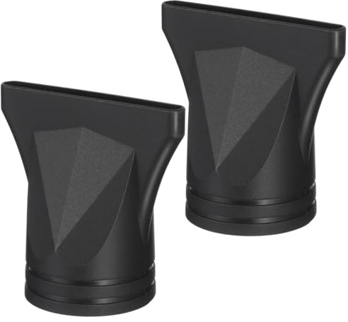 PACKOVE Accessori Phon Compatibili Diffusore e Beccuccio per Asciugacapelli Professionale in Plastica Nera 2 Pezzi per Styling Chioma