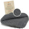 Sonnenstrick Coperta in cotone biologico, calda e morbida, antigraffio, 100 x 90 cm (grigio)