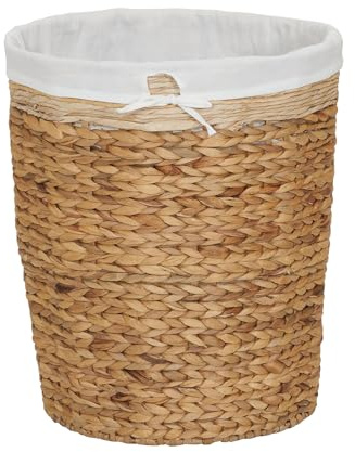 Household Essentials Wicker Basket Laundry Hamper with Liner, Natural