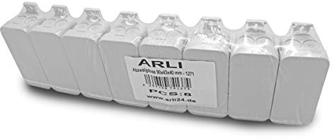 Abzweigdose Feuchtraum IP55 8x Dose 90 x 43 x 40 mm aufputz außenliegenden Befestigungslasche Kabelabzweigdose Verbindungsdosen Industriegehäuse Verteilerkasten Leergehäuse Verteilerdose ARLI 8 Stück